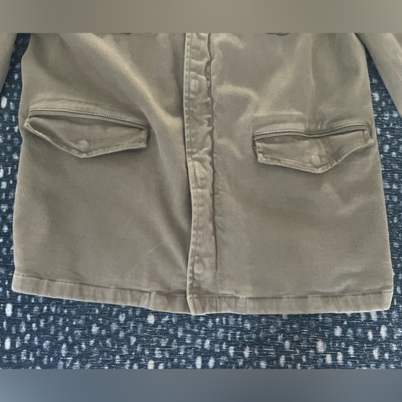 Anine Bing Stretch Cotton Army Jacket Size L - Picture 4 of 11
